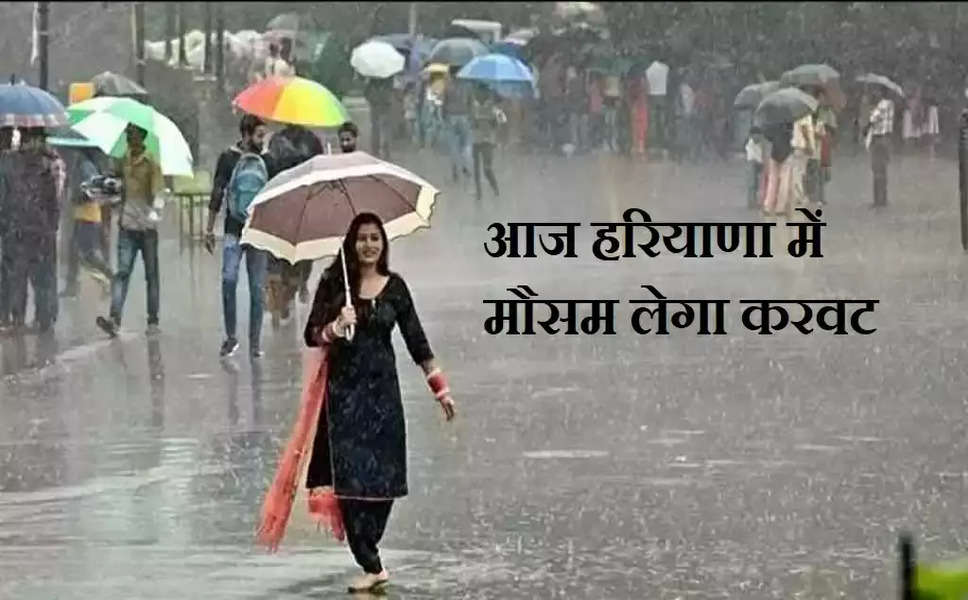 Haryana Ka Mousam: हरियाणा में मौसम ने ली करवट, कुछ जिलों में छिटपुट बारिश, जाने कैसा रहेगा आज का मौसम