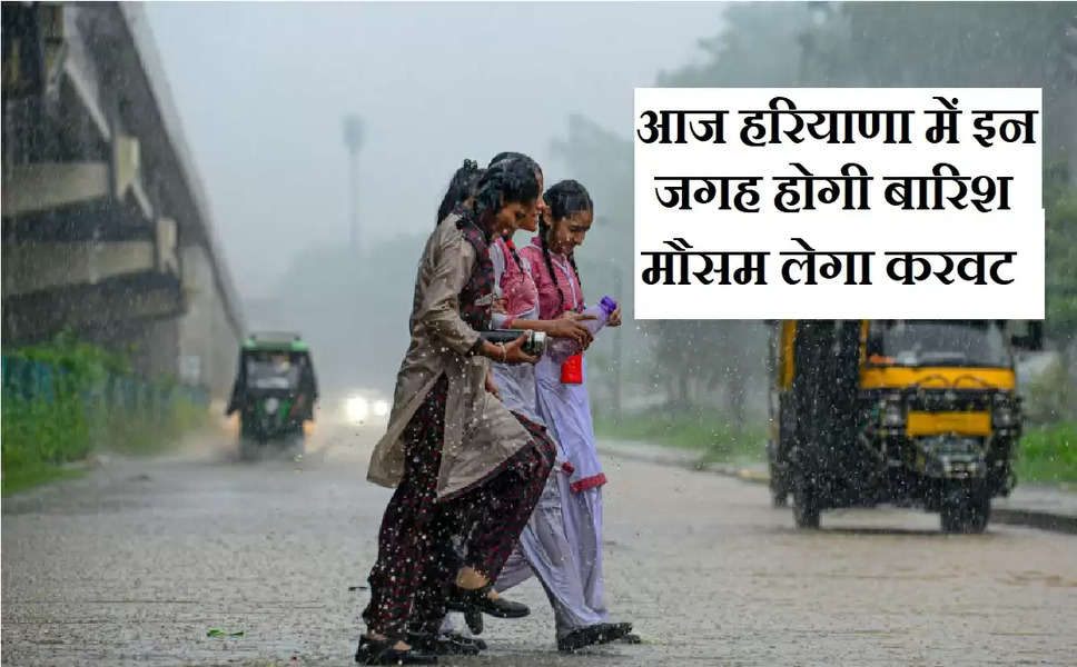Haryana Ka Mousam:  आज फिर हरियाणा में मौसम लेगा करवट, शाम तक इन जगह  होगी झमाझम बारिश 