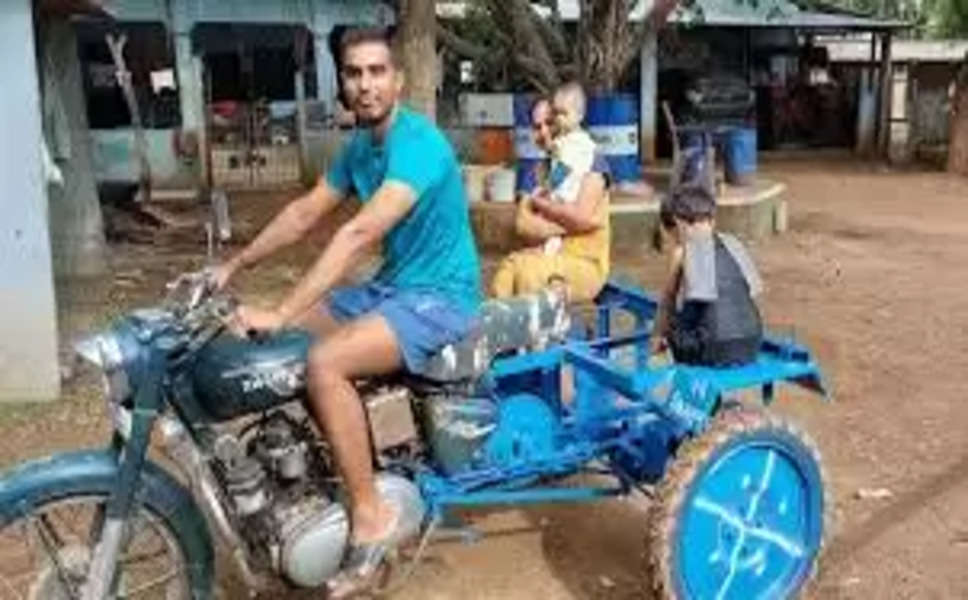Desi Jugaad: जुगाड़ हो तो ऐसा वरना न हो! बाइक को ही बना डाला 7 सीटर कार, लोगों के उड़े होश