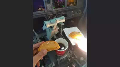 फ्लाइट के कंसोल पर रखी कॉफी, हाथ में गुझिया; आसमान में होली सेलिब्रेट करने वाले पायलटों पर कड़ा ऐक्शन